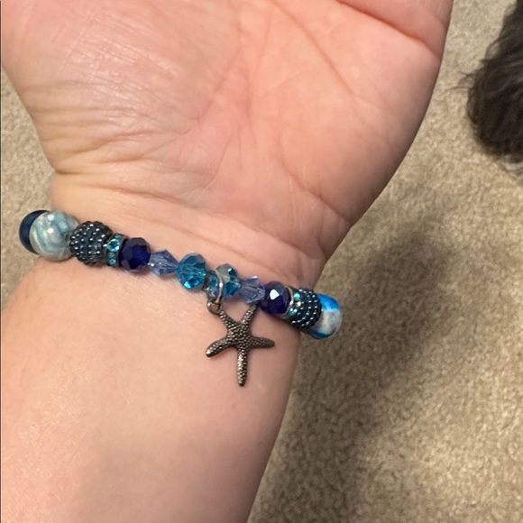 Handmade Beaded Dog necklace & Matching Owner Bracelet Set - Picture 8 of 9